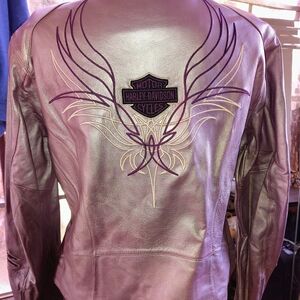 Harley-Davidson Women's Purple Leather Jacket